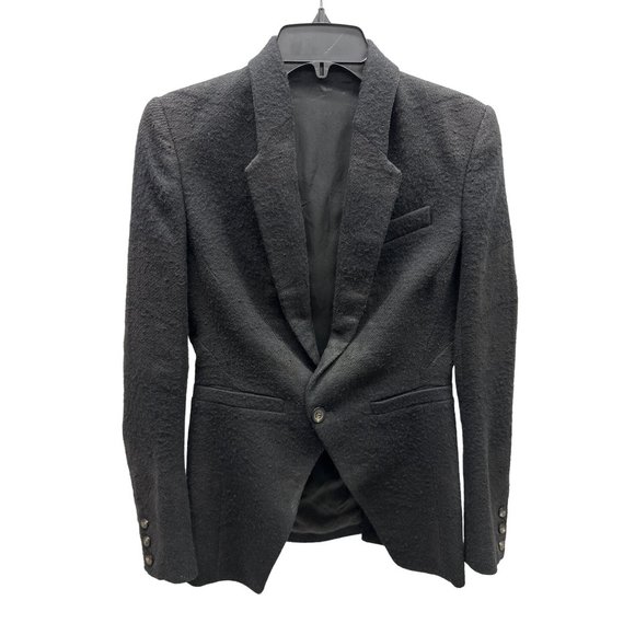 Rick Owens Sisyphus F/W 18 Linen/Camelhair Black Blazer 42 / US 6 - Picture 1 of 6